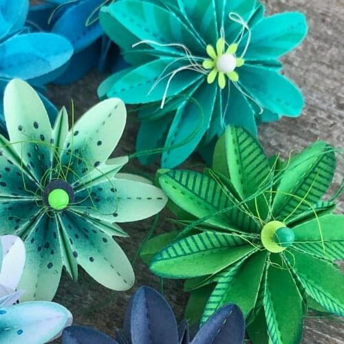 New Folded flower decoration metal Cutting Dies Stencils DIY Scrapbooking Paper/photo Cards Embossing Dies