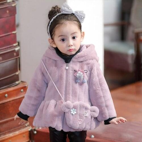 Girls Coats Girls Wool Sweater 2018 New Autumn and Winter Jacket Kids Korean Cute Baby Princess Coat Toddler Girl Coat