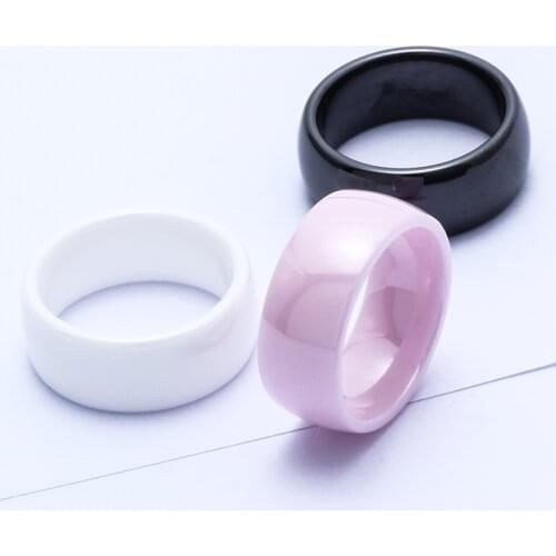 3 Colour 6mm Polished Ceramic Rings for Men Women Engagement Wedding Rings Jewelry Accessories 6-10 Gift for Men Women