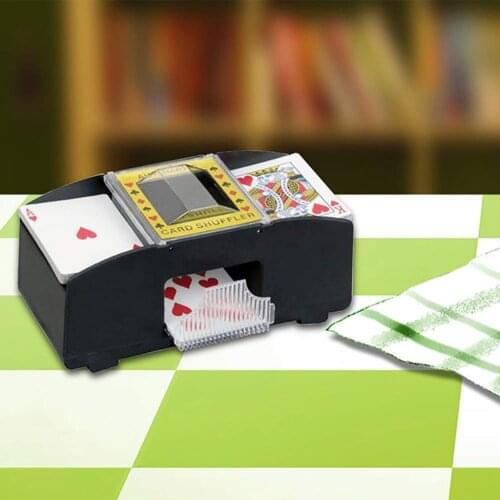 Pro 2-Deck Playing Cards Automatic Card Shuffler Machine Poker Card Shuffler Home Tournament Party Games Classic Poker Shuffling