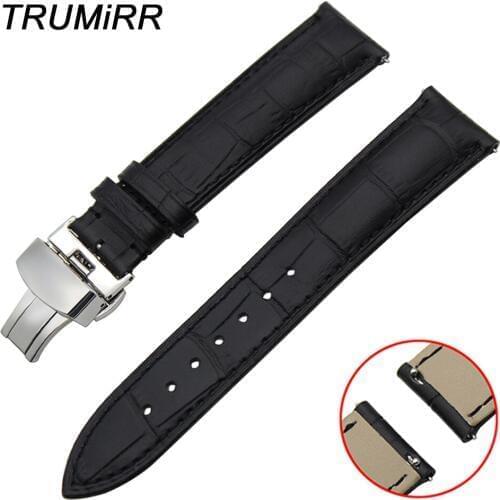 18mm Quick Release Watchband Genuine Leather Strap for Withings Activite / Steel / Pop Watch Band Butterfly Buckle Belt Bracelet