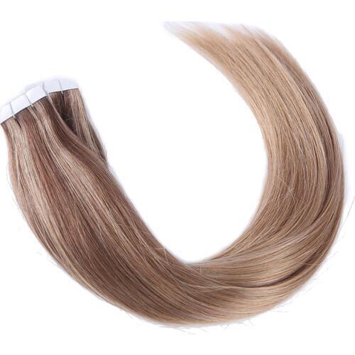 Sindra Tape In Hair Extensions 100% Real Remy Human Russian Hair Extension Balayage 10 27 27b 50g 100g/pack Human Hair