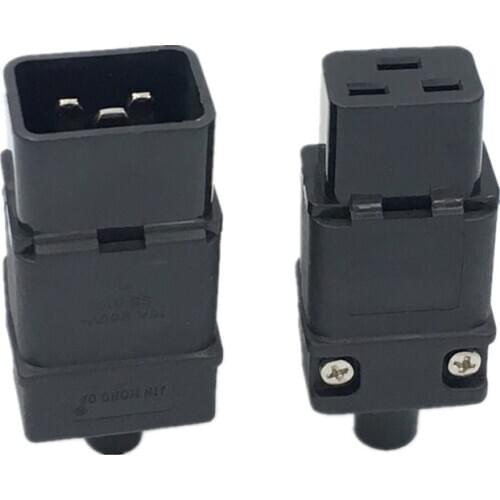 Universal 250V 16A Standard IEC320 C20 C19 AC Electrical Power Cable Cord Connector PDU Removable socket plug