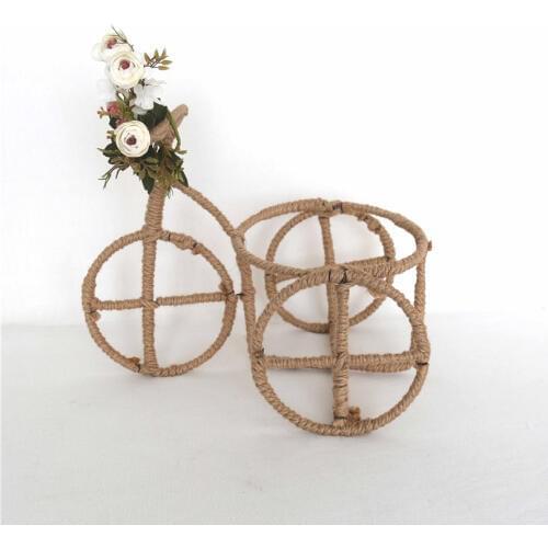 Vintage Handmade iron Bike Newborn Bed Photography Props Classical Iron Cart Baby Photo Backdrop Shower Gift Ready to Ship