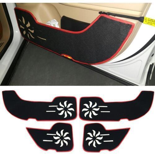 QCBXYYXH For Porsche Cayenne 2011-2017 Car Styling Protector Side Edge Protection Pad Protected Anti-kick Door Mats Cover