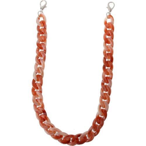 1 PC 60cm Detachable Replacement Shoulder Strap Bag Fish Bone Acrylic Resin Handbag Chain Strap Bands Bag Accessories