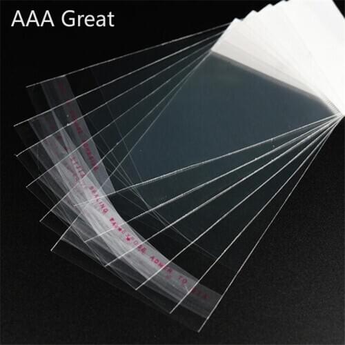 100Pcs/Lot 2020 NEW Transparent Self Adhesive Seal Bags OPP Plastic Cellophane Bags Gifts Candy Bag & Pouches Jewelry Packaging