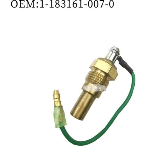 Excavator parts for Hitachi 200-2 Isuzu engine 6BD1 water temperature sensor sensor single line 1-183161-007-0 11831610070