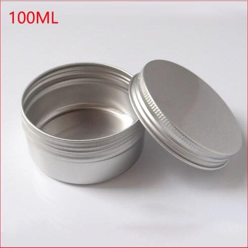 100g aluminum jar, metal jar for cream powder gel use, 3.33 oz cosmetic bottles, 100ml aluminum container 100pcs/lot