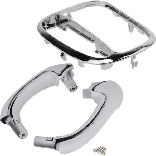 Car Center Console Gear Shifter Panel Decorative Trim Cover with Front Left and Right Interior Door Pull Handles