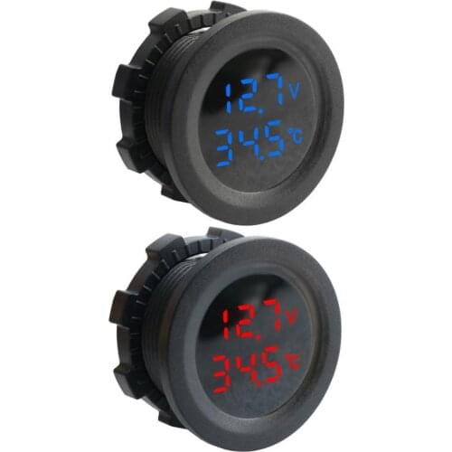 Car Accessories Voltmeter Stable Long Service Life Digital Display Digital Panel Display Voltage Monitoring Meter for Motorcycle