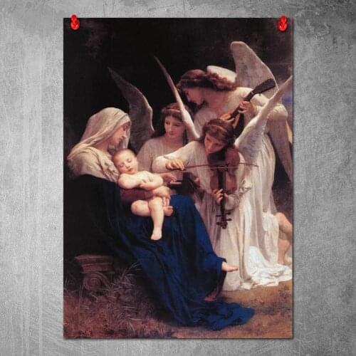 No Frame HD Home Decoration Printing Song of The Angels Poster Canvas Wall Art Oil Painting Living Room Decor