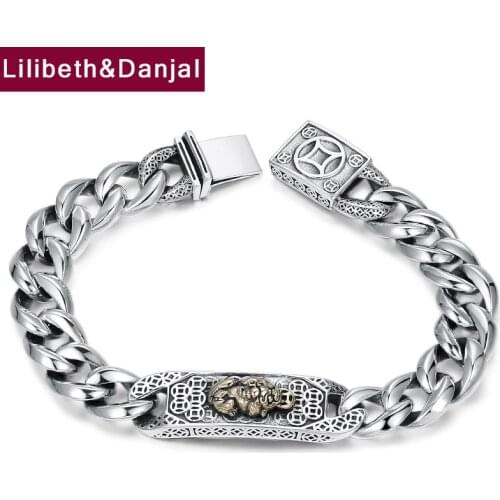 Lucky Brave Troops Bracelet Bangle Pure 925 Sterling Silver Whip chain Bracelets for Women Men fine Jewelry 2020 New Arrival B20