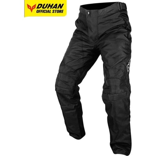 DUHAN Motorcycle Pants Mens Knee Protective Armor Waterproof Moto Cycling Trousers Off Road Racing Motocross Pantalon Wearable