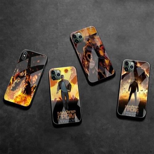 Major Grom TV Show Phone Case Tempered Glass For iPhone 12 Pro Max Mini 11 Pro XR XS MAX 8 X 7 6S 6 Plus SE 2020 cover
