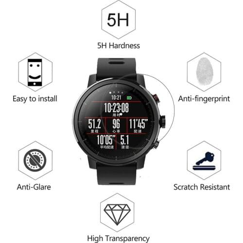 For Xiaomi Huami Amazfit Stratos Pace 2 2s Smart Watch Film Full Coverage Soft TPU Screen Protector LCD Guard Shield Cover
