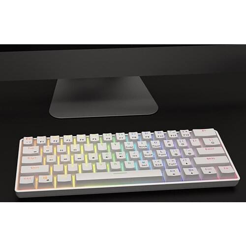 K28 Wireless Keyboard Bluetooth-compatible 5.0 Mechanical Keyboard Green Colorful Backlight Mechanical Fingerboard Clavier