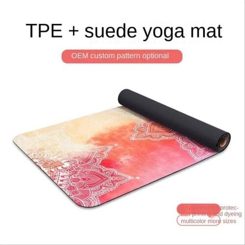 Yoga Mat Gym Pilates Non-slip Sport Mats Exercise At Home Printings Mat For Fitness Suede Environmental Protection Yoga Mats