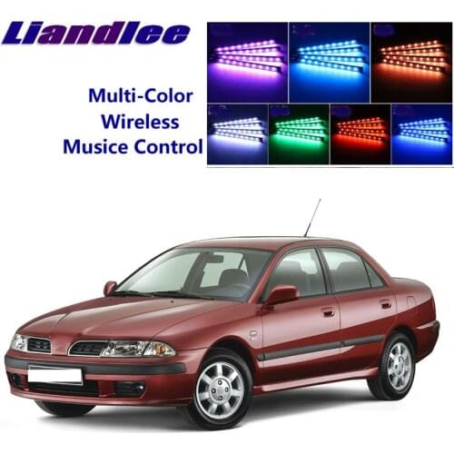 LiandLee Car Glow Interior Floor Decorative Seats Accent Ambient Neon light For Mitsubishi Carisma 1995~2004