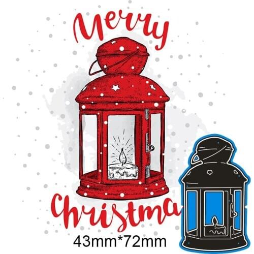 43*72mm Portable lamp New Metal Cutting Dies Scrapbook paper decoration template Embossing DIY Paper Card Craft