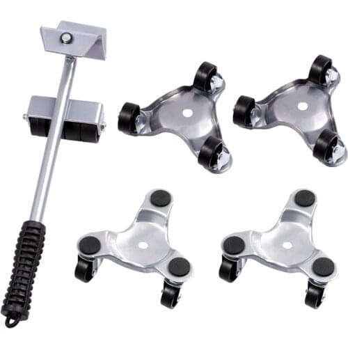 Furniture Movers Set Furniture Sliders Transport Set Heavy Stuff Lifter Portable Wheel Bar Roller Device Moving