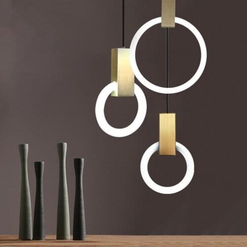Nordic led light industrial lamp luminaire suspendu hanglamp kitchen dining bar dining room light living room pendant light