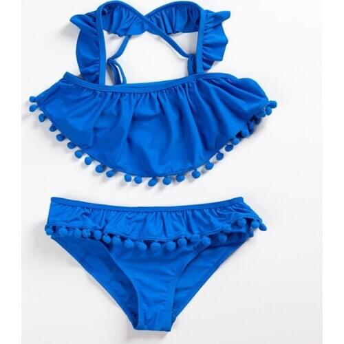 Bikini 2020 Girls Swimwear 3~13Y Baby Girls Swimsuit Kids Bikini Sets Teenager Kids Swimwear Children Swimwear Beachwear-SW458