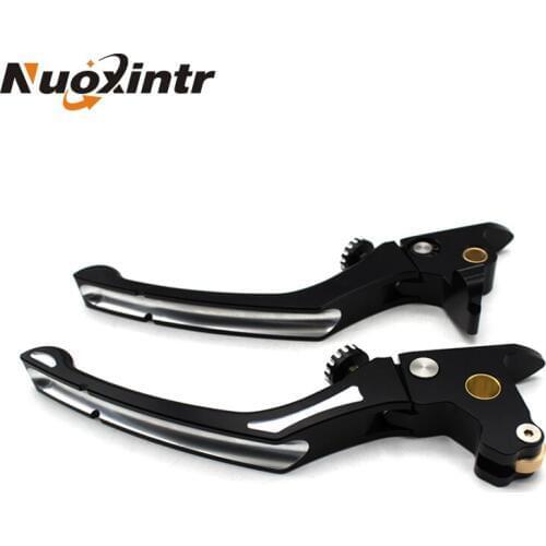 Nuoxintr High Quality CNC Aluminum Motorcycle Clutch & Brake Lever Set For Harley 2014 2015 2016