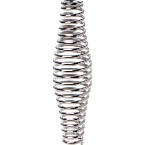 BBQ Stainless Steel Handle Spring Wood Furnace Stove Smoker Elastic Steel Roll L5YE