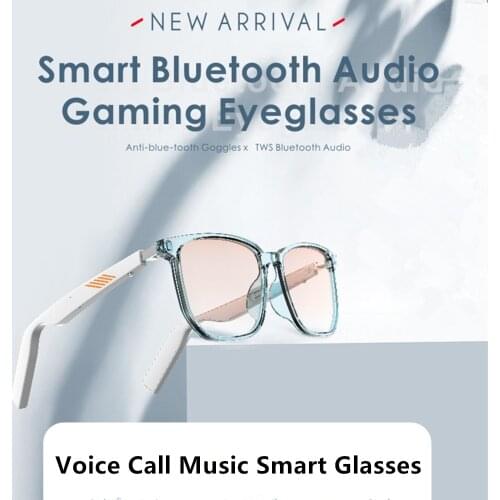 Smart Bluetooth Audio Gaming Eyeglasses voice call Anti-blue polarized smart sunglasses Waterproof AI Bluetooth 5.0 spectacles
