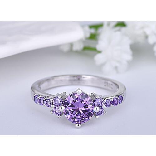 ZN Rings for Women Purple AAA Zircon Jewelry Engagement Wedding Ring Gift bijoux Size 6 7 8 9 10 Valentines Day