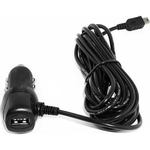 KCSZHXGS Driving recorder DVR charging line cigarette lighter port GPS navigator phone car charging source line 1pc