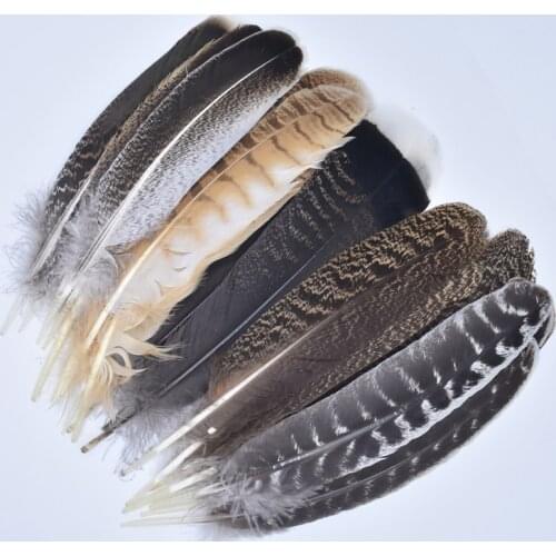 10Pcs Real Natural Eagle Feathers for Decoration Turkey Pheasant Crafts Carnival Jewelry Handicrafts Accessories Feather Decor