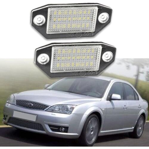 12V 24 LED Number License Plate Light Lamp for Ford Mondeo MK3 2000-2007