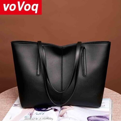 2020 New Arrival Fashion Style Bag Fashion Simple Large-Volume Capacity Tote Bag Hand Shoulder Tote Bag PU Handbag Crossbody Bag