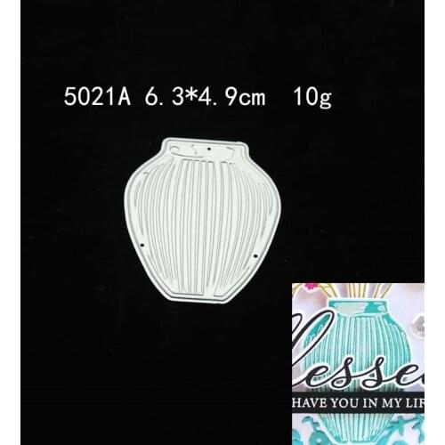2021 Vase Metal Cutting Dies DIY Scrapbooking Paper Photo Album Crafts Knife Mould Cards Embossing Mold Stencils for Decor