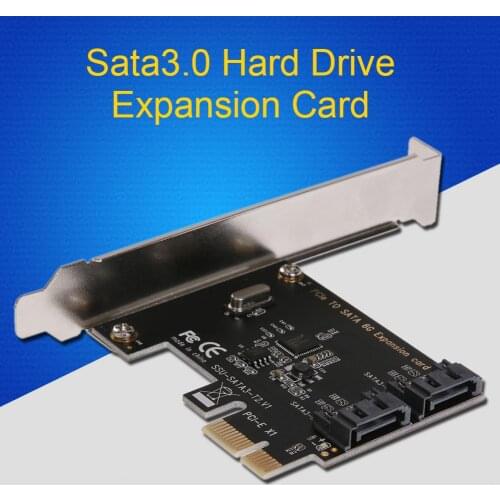 PCI-E 1X 4X 8X 16X PCI Express to SATA3.0 Port SATA III 6G Expansion Controller Adapter for Computer for Mining Expansion Cards