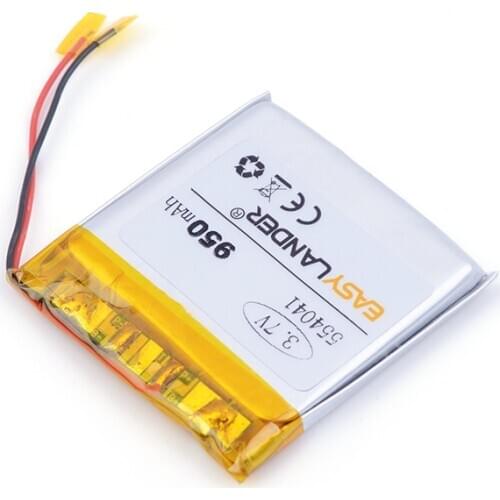 Battery for dash cam 3.7V,950mAH 554041 PLIB; polymer lithium ion / Li-ion battery for dvr,GPS,mp3,mp4,cell phone,speaker