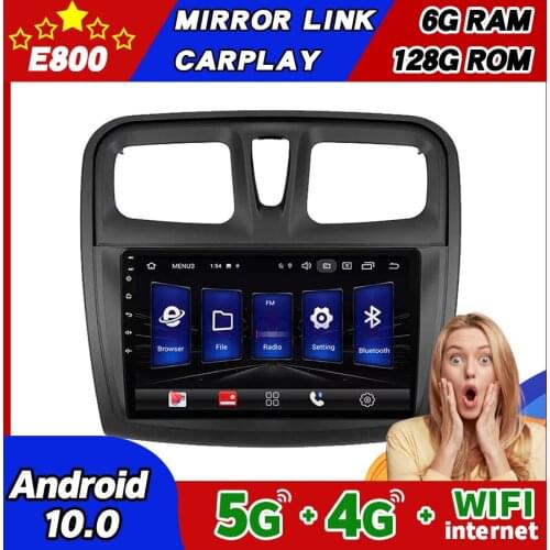 NEW 6GB Ram 128GB Rom Car Radio Navigation GPS For Renault Sandero Symbol 2014 2015 2016 Android 10 Stereo Head Unit Autoradio