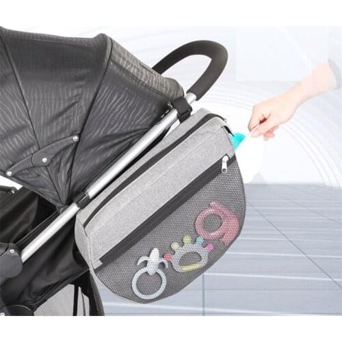 Baby Stroller Side Hanging Bag Waterproof Multifunctional Stroller Storage Bag Organizer Diaper Hook Baby Carriage Hanging Bag