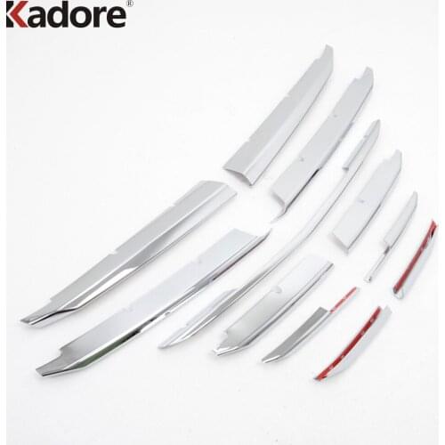 For Mazda 3 Axela 2014 2015 2016 ABS Chrome Front Center Grilles Decoration Head Racing Grills 11PCS/SET Garish Strips