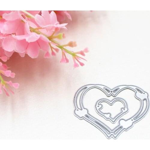 Heart Shape DIY Handicrafts Cutting Dies Metal Cutting Stencils for Scrapbooking Album Stamp Paper Card Embossing Mold