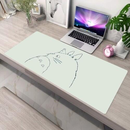 Gamer Keyboard Pad Mousepad Totoro Pink Gamer Mouse Mats Deskpad Kawaii Accessories Pad on the Table Gaming Mouse Mat Deskmat