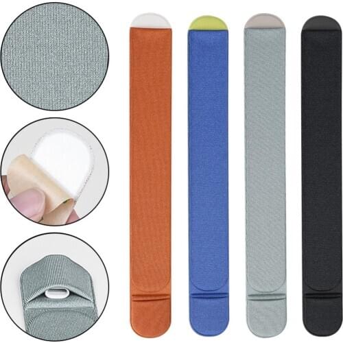 Adhesive Faux Leather Tablet Screen Stylus Pencil Protective Cover Storage Pouch Tablet Pen