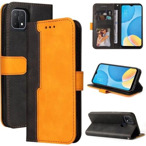 Leather Case For OPPO A15 Flip Wallet Case OPPO A15S Retro Luxury Card Slot Back 360 Protect Cover for OPPO A15 A 15 S Case