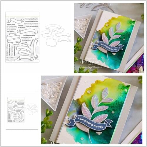 STREAMERS Cutting Templates Metal New Stamps and Dies 2021 Stencils for Decor Christmas Metal Die Cutters for Scrapbooking Stamp