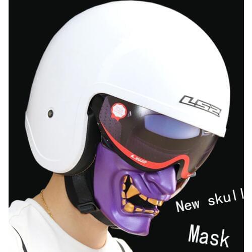 Motorcycle helmet face new Halloween skull high quality Predator iron Man Vintage retro locomotive horror visor