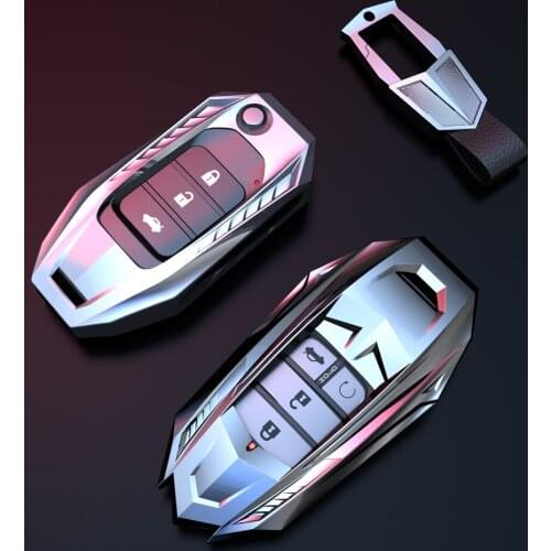 New Zinc Alloy Cover Remote Key Case For Honda Vezel City Civic BR-V HR-VCRV Pilot Accord Jazz Jade Crider Odyssey Key Protector