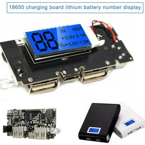 Mobile Power Bank Battery Charger Module Board Dual USB Digital Display 5V 1A/2.1A GDeals