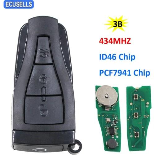 3 Button Remote Smart Car Key 434MHZ ID46 PCF7941 Chip For MG Morris Garages MG6 MG550 Roewe 550 E550